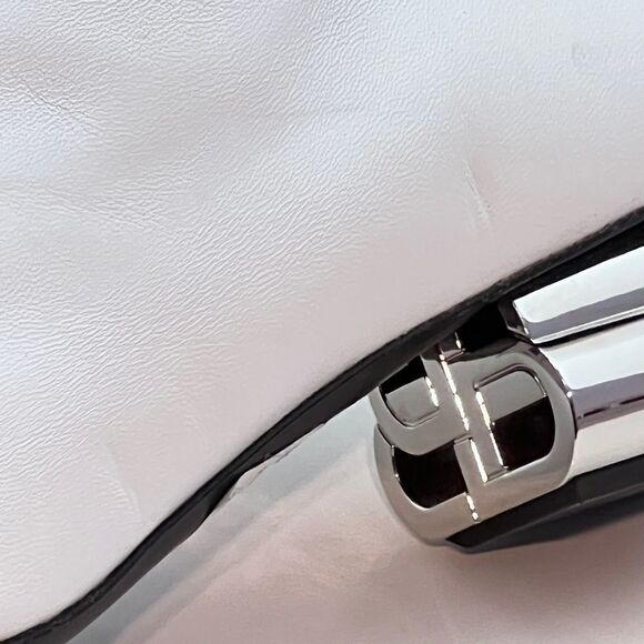 Balenciaga White Typo BB Heel Leather Ankle Boots size 39 - Picture 11 of 15